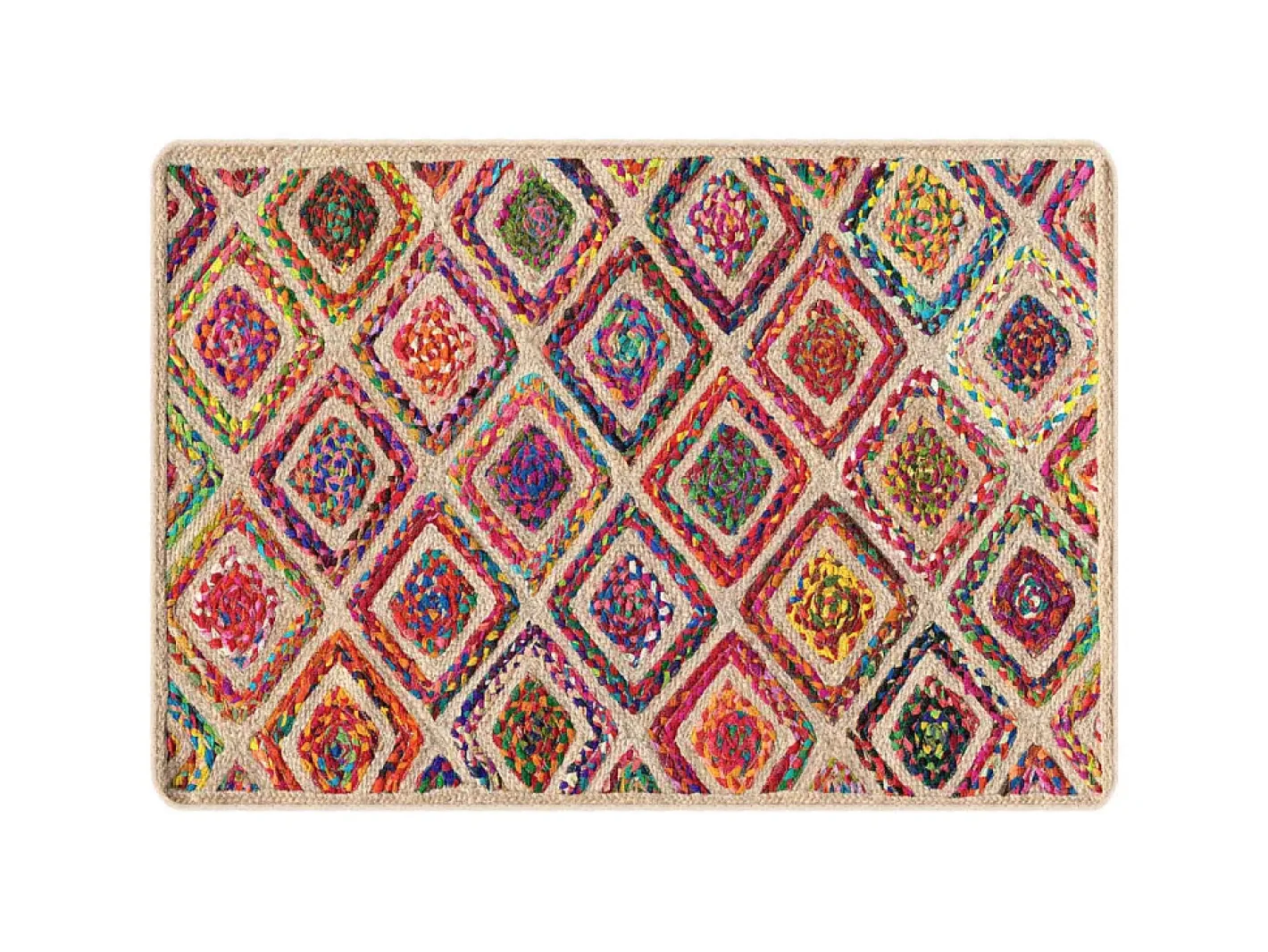 Alfombra lavable antideslizante 160x230 cm ES79234 Multicolor