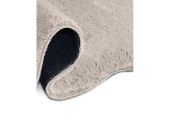 Alfombra De Salón-Alfombra lavable antideslizante - liso - piedra - 160 x 230 cm - MELLOW Topo