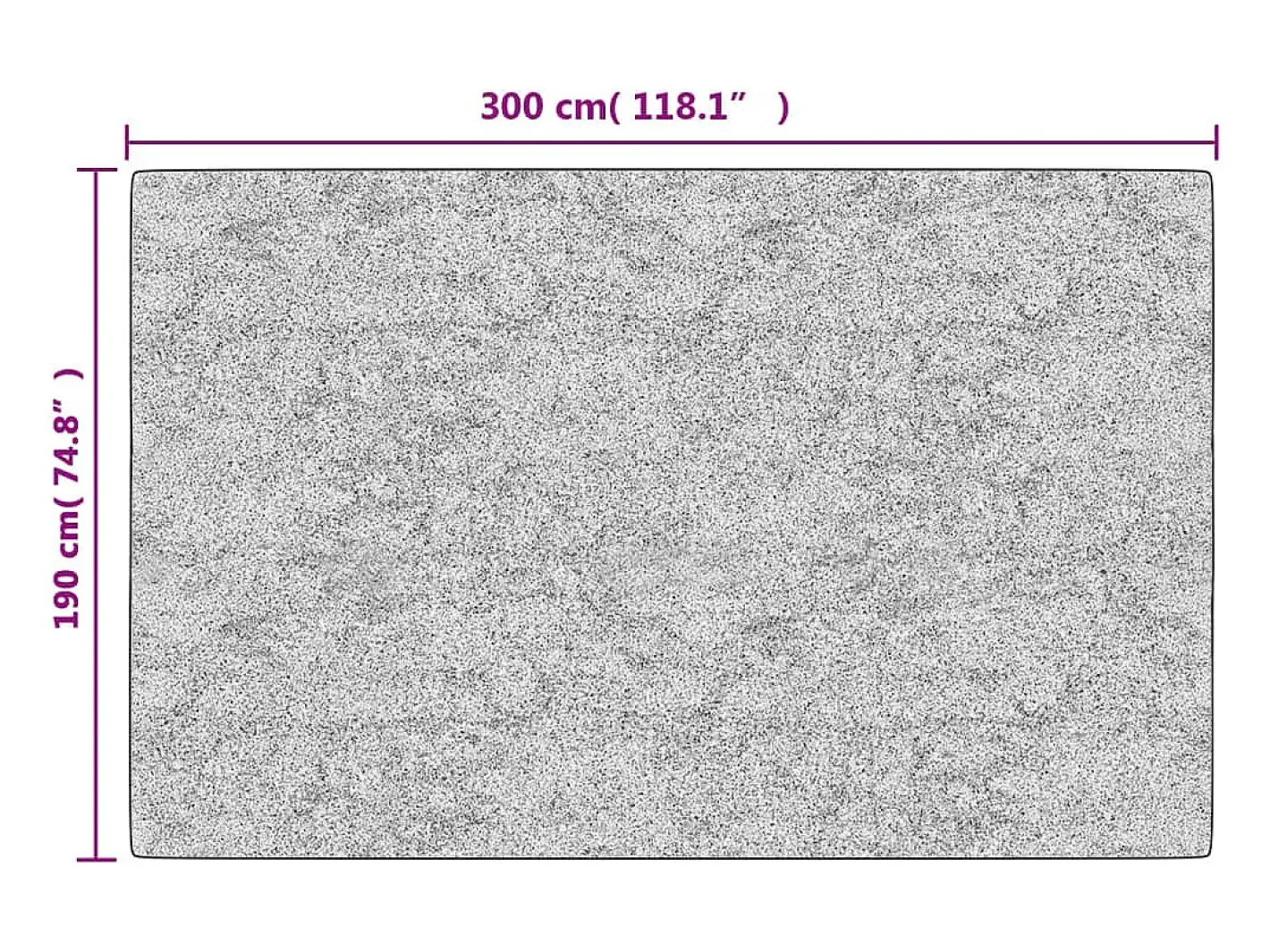 Online Clicnbuy Alfombra lavable antideslizante 190x300 cm Beige