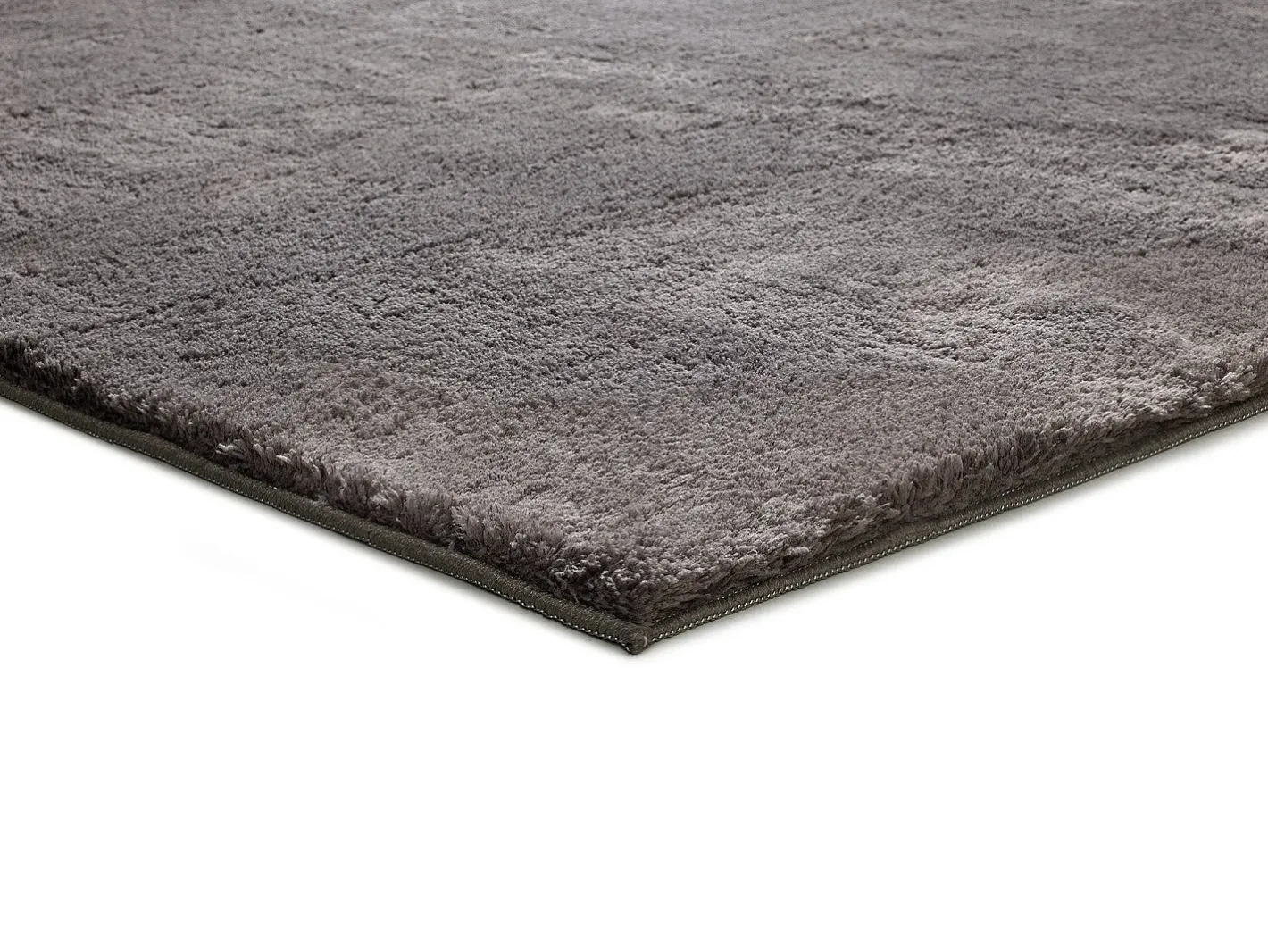 Best Alfombra lavable antideslizante - liso - antracita - 160 x 230 cm - LOFT Gris antracita