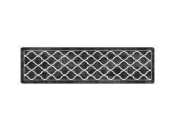 Alfombra lavable antideslizante negro y blanco 80x300 cm ES85507 Multicolor Outlet
