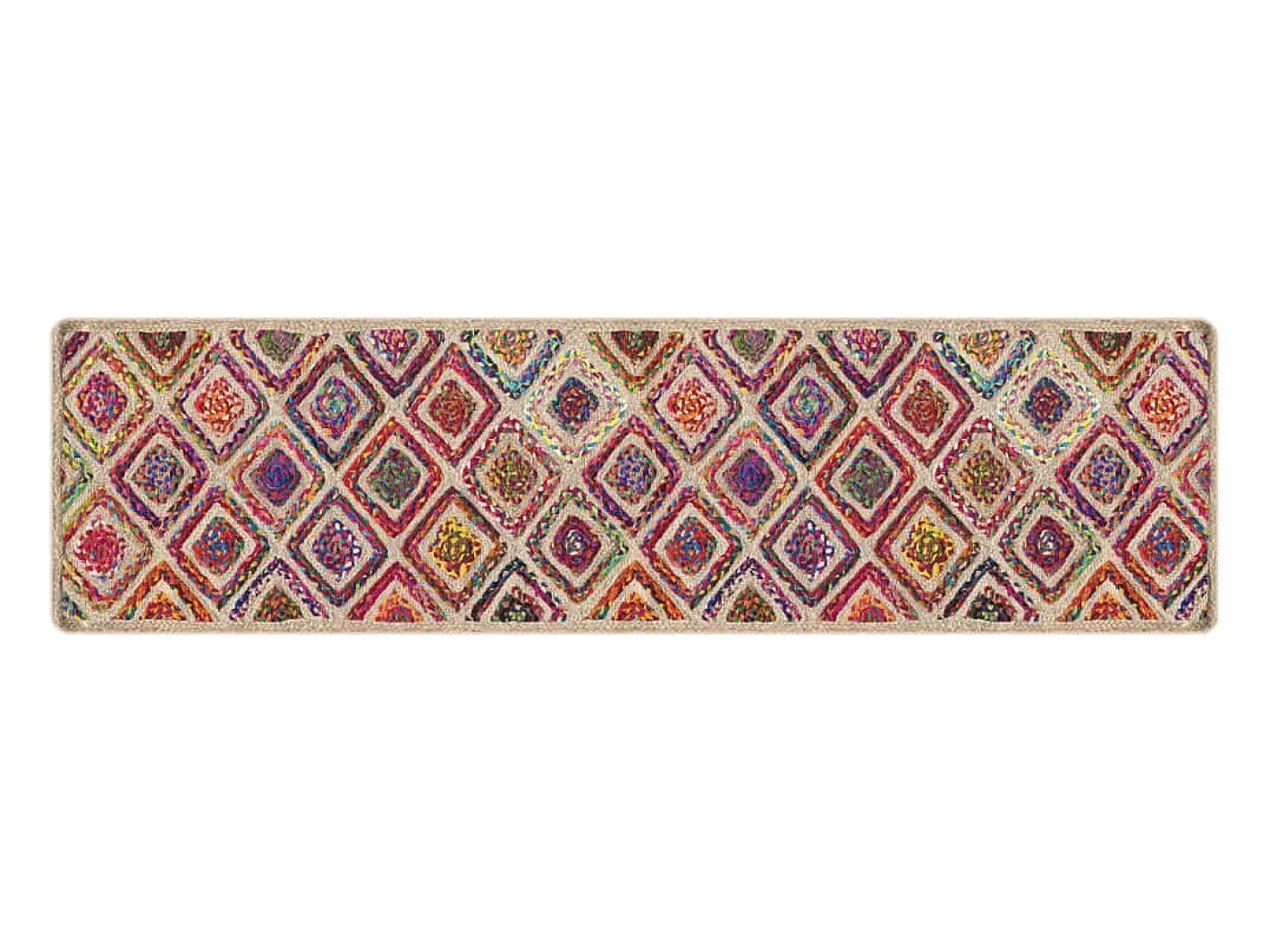 Clicnbuy Alfombra lavable antideslizante 80x300 cm Multicolor Outlet