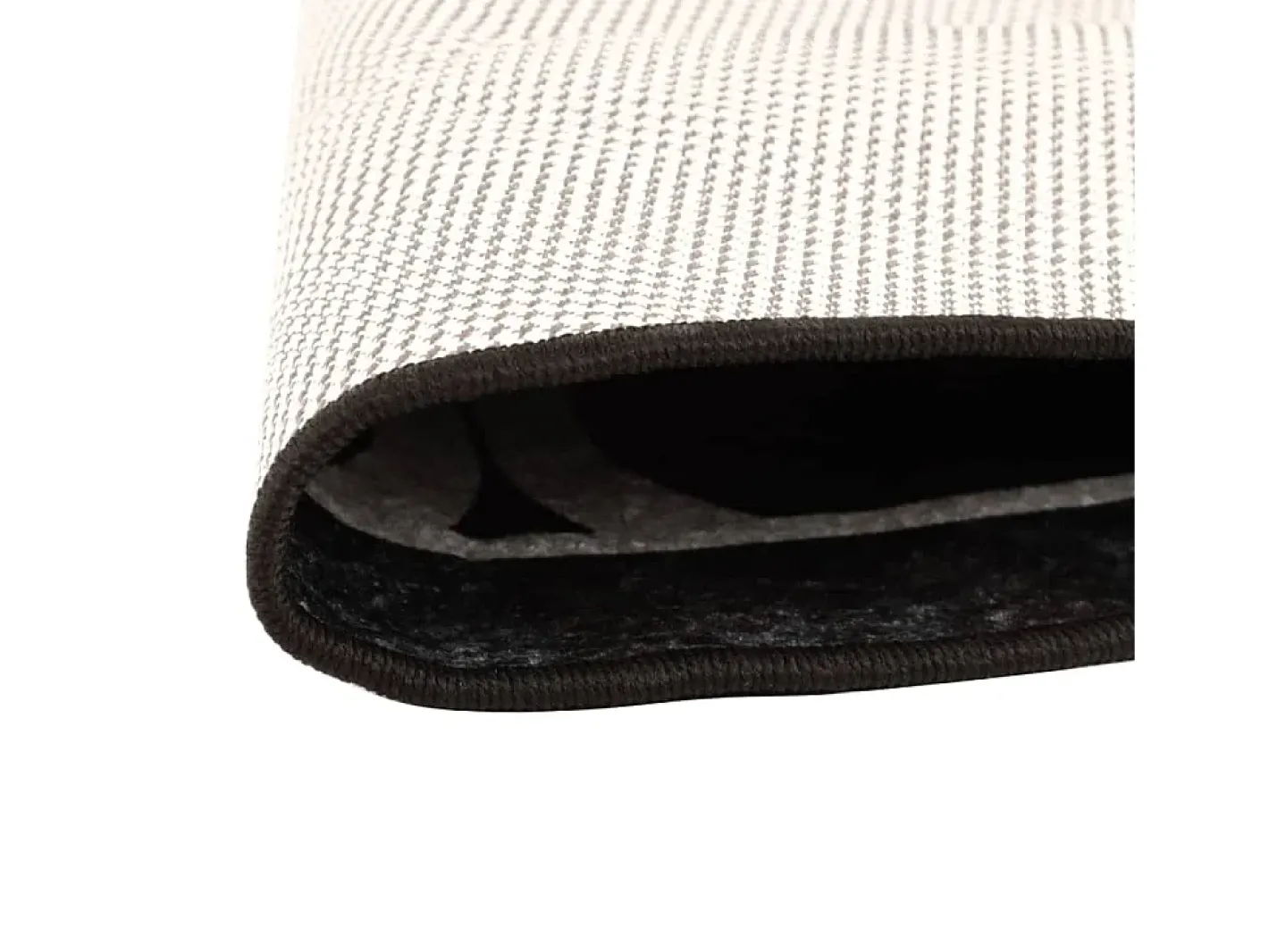 Clicnbuy Alfombra De Salón|Alfombra Redonda-Alfombra lavable antideslizante negro y blanco Ø 120 cm Multicolor