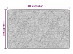 Online Alfombra lavable antideslizante negro y blanco 190x300 cm ES61815 Multicolor