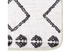 Online Alfombra lavable antideslizante negro y blanco 190x300 cm ES61815 Multicolor