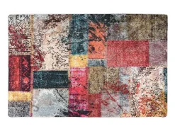 Sale Alfombra lavable antideslizante Patchwork 80x150 cm Multicolor