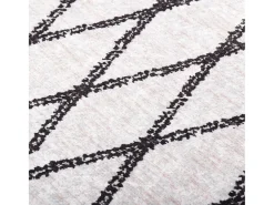 Clicnbuy Alfombra lavable antideslizante negro y blanco 160x230 cm Multicolor Best
