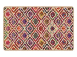 Alfombra De Salón-Alfombra lavable antideslizante 190x300 cm ES29946 Multicolor