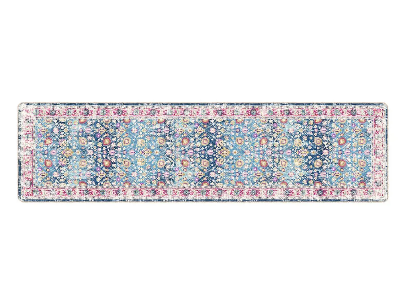 Alfombra De Salón-Alfombra lavable antideslizante 80x300 cm ES63541 Multicolor