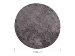 Clicnbuy Alfombra lavable antideslizante f120 cm Gris New