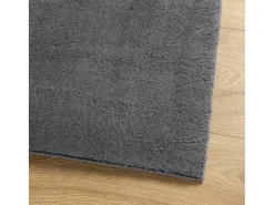 Sale Alfombra lavable de pelo corto suave HUARTE antracita 120x170 cm Gris