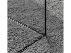 Sale Alfombra lavable de pelo corto suave HUARTE antracita 120x170 cm Gris