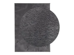 Sale Alfombra lavable de pelo corto suave HUARTE antracita 120x170 cm Gris
