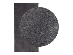 Discount Alfombra lavable de pelo corto suave HUARTE antracita 100x200 cm Gris