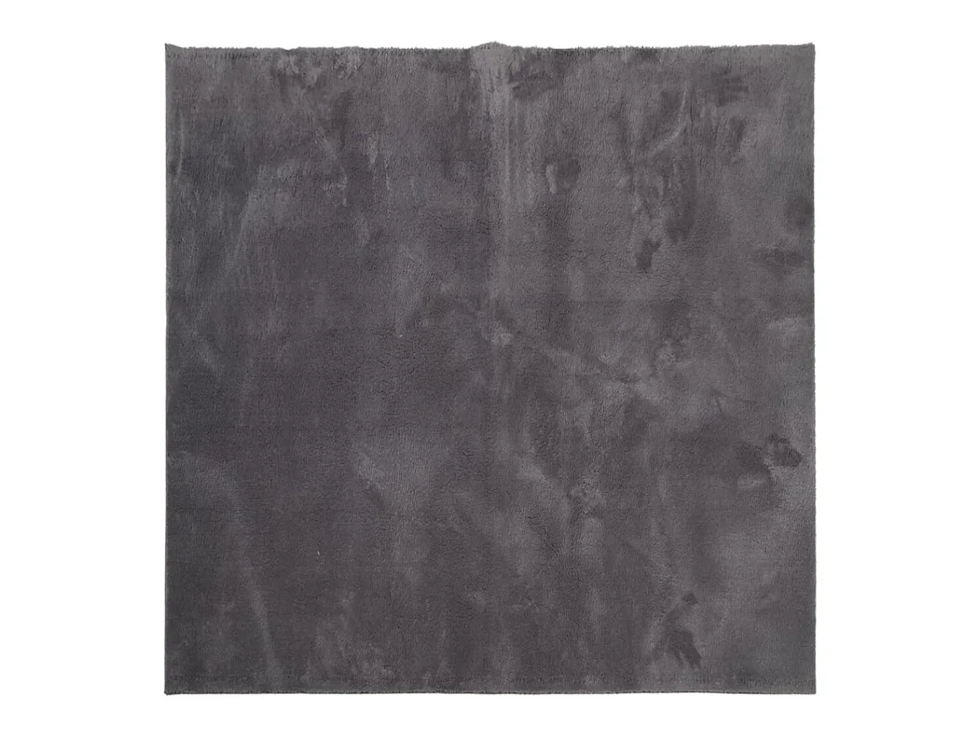 Best Alfombra lavable de pelo corto suave HUARTE antracita 160x160 cm Gris