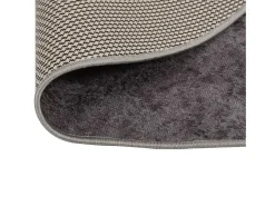 Sale Alfombra lavable Ø 200 cm antideslizante Gris