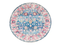 Online Alfombra lavable multicolor Ø 120 cm antideslizante Azul