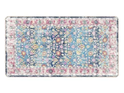 Alfombra lavable multicolor 80x150 cm antideslizante Azul Best