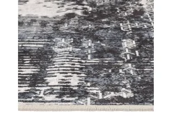 Alfombra lavable multicolor 80x300 cm antideslizante Gris Clearance