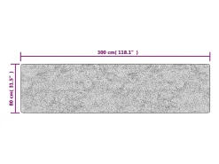 Best Alfombra lavable 80x300 cm antideslizante Multicolor