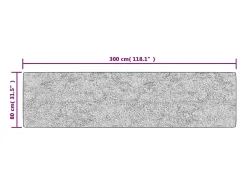 Alfombra lavable negra y dorada 80x300 cm antideslizante Negro Online