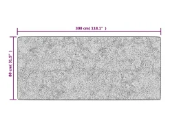 Alfombra lavable patchwork antideslizante 80x300 cm ES89674 Multicolor Best