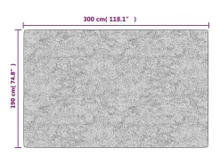 Alfombra De Salón-Alfombra lavable patchwork antideslizante 190x300 cm ES45502 Multicolor