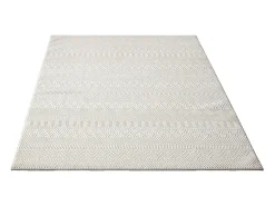 Best the carpet Alfombra Lima diseño moderno estilo uni resistente, , 80 x 150 cm Crema