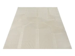 the carpet Alfombra Lima diseño salón estilo moderno arco, beige claro, 80 x 150 cm Color natural claro Hot