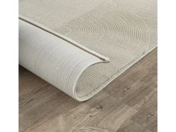 the carpet Alfombra De Salón-Alfombra Lima diseño salón estilo moderno arco, claro, 200 x 290 cm Beige