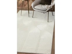 the carpet Alfombra De Salón-Alfombra Lima diseño salón estilo moderno arco, , 80 x 150 cm Crema