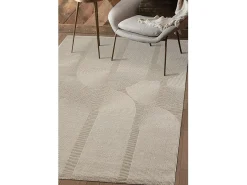 Clearance the carpet Alfombra Lima diseño salón estilo moderno arco, , 120 x 170 cm Beige