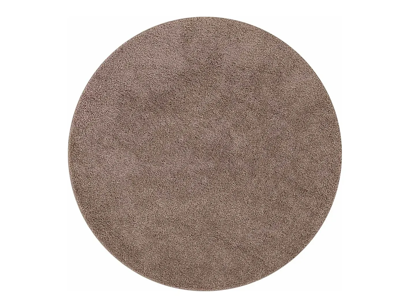 Alfombra De Cocina|Alfombra Redonda-Alfombra Marrón 160 x 160 cm Polipropileno Marru00f3n