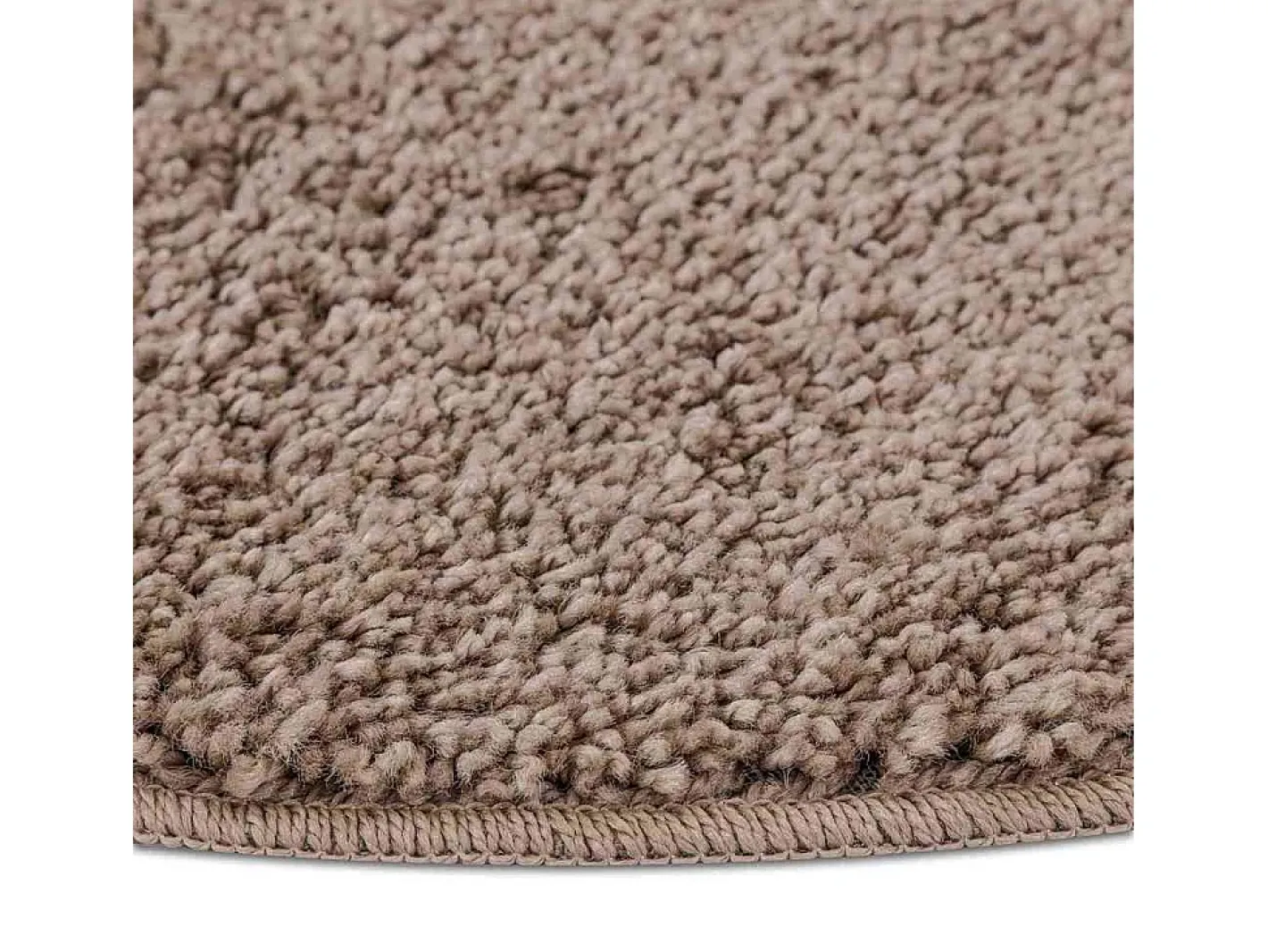 Alfombra De Cocina|Alfombra Redonda-Alfombra Marrón 160 x 160 cm Polipropileno Marru00f3n