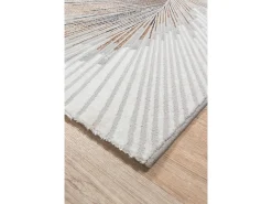the carpet Alfombra Mila Brillante Diseño Abstracto, , 120 x 170 cm Gris