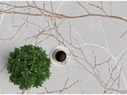 the carpet Alfombra Mila Brillante Naturaleza, , 140 x 200 cm Gris