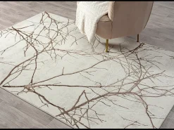 Clearance the carpet Alfombra Mila Brillante Naturaleza, Creme, 80 x 300 cm Crema