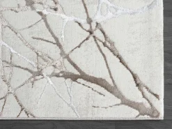 Clearance the carpet Alfombra Mila Brillante Naturaleza, Creme, 80 x 300 cm Crema