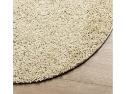 Alfombra De Cocina|Alfombra Redonda-Alfombra moderna de pelo largo PAMPLONA, color , Ø 160 cm Dorado