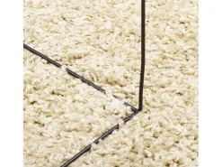 Alfombra De Cocina|Alfombra Redonda-Alfombra moderna de pelo largo PAMPLONA, color , Ø 160 cm Dorado
