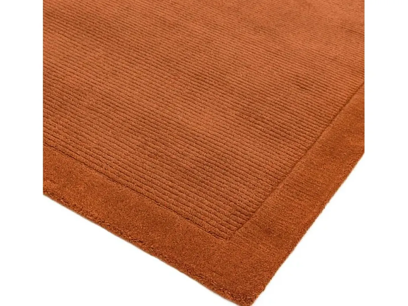 Alfombra moderna, tejida a mano 100% lana - 200x290cm - - York Naranja Discount