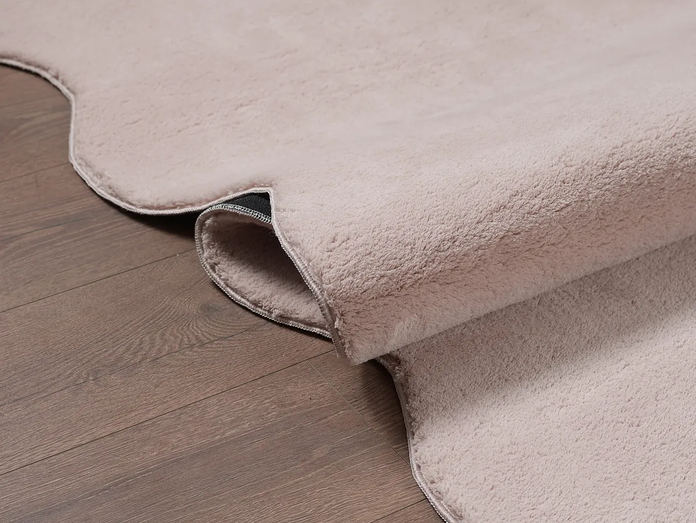 the carpet Alfombra moderno antideslizante lavable, , 140 x 200 cm Rosa