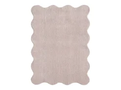 the carpet Alfombra moderno antideslizante lavable, , 140 x 200 cm Rosa