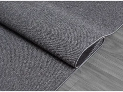 the carpet Alfombra De Salón-Alfombra Natal moderna uni, antimanchas, Antracita, 133 x 170 cm Gris antracita