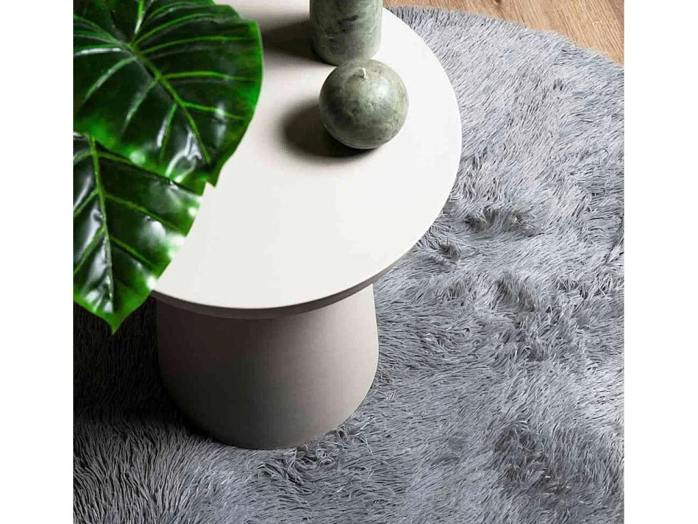 Hot Alfombra NAVARRA Shaggy Claro 240x240 cm Gris