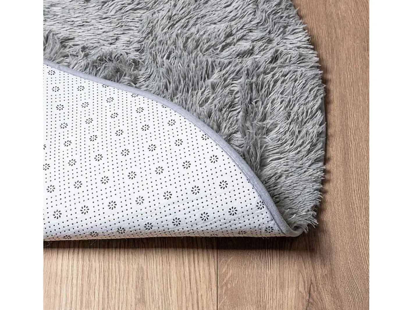 Hot Alfombra NAVARRA Shaggy Claro 240x240 cm Gris