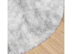 New Alfombra NAVARRA Shaggy Plata 240x240 cm Gris