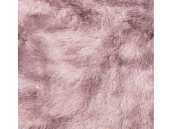 Alfombra NAVARRA Shaggy Empolvado 200x200 cm Rosa Discount
