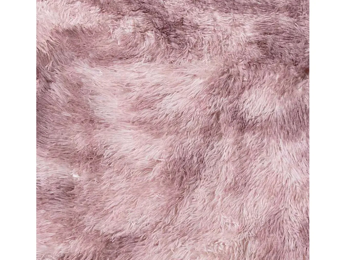 Alfombra NAVARRA Shaggy Empolvado 200x200 cm Rosa New
