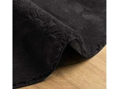 Discount Alfombra negra 160 x 230 cm Poliéster Negro
